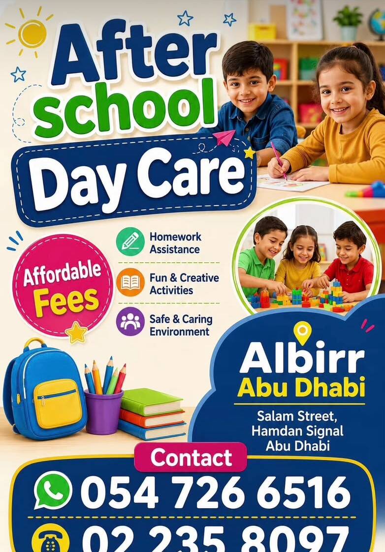 Albirr after-school day care poster